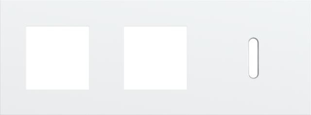 Niko - Drievoudige afdekplaat, horizontaal 71 mm centerafstand,voor - 154-56706