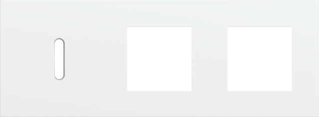 Niko - Drievoudige afdekplaat, horizontaal 71 mm centerafstand,voor - 154-56705