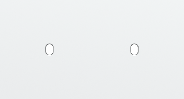 Niko - Tweevoudige afdekplaat, horizontaal 71 mm centerafstand, voo - 154-57801