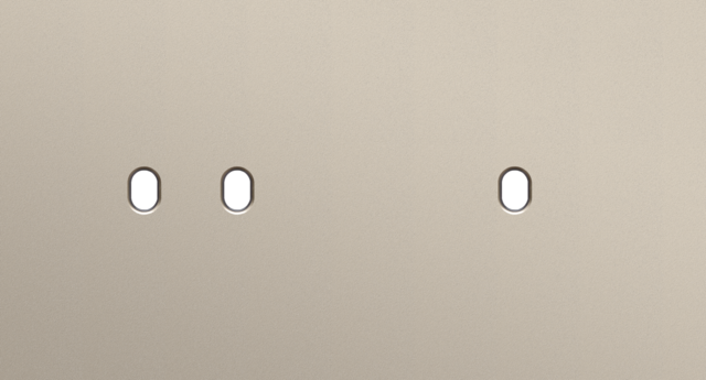 Niko - Tweevoudige afdekplaat, horizontaal 71 mm centerafstand, voo - 166-57804