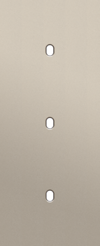 Niko - Drievoudige afdekplaat, verticaal 60 mm centerafstand, voor - 166-57351