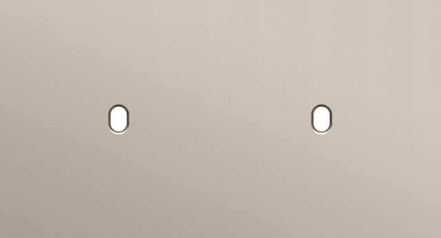 Niko - Tweevoudige afdekplaat, horizontaal 71 mm centerafstand, voo - 166-57801