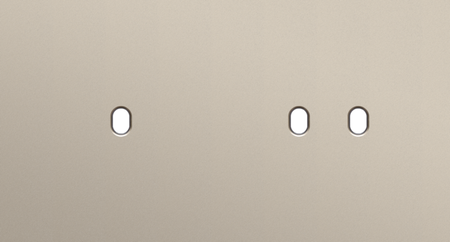 Niko - Tweevoudige afdekplaat, horizontaal 71 mm centerafstand, voo - 166-57803