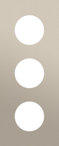 Niko - Drievoudige afdekplaat, 60 mm centerafstand, voor drie stopc - 166-74301