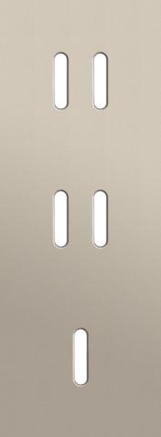 Niko - Drievoudige afdekplaat, verticaal 71 mm centerafstand, voor - 166-56954
