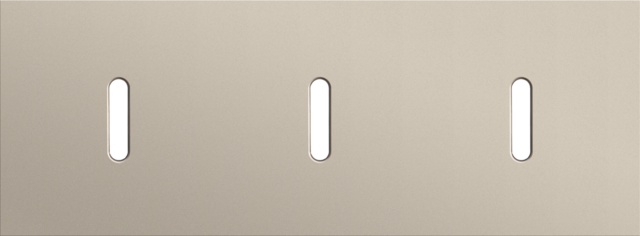Niko - Drievoudige afdekplaat, horizontaal 71 mm centerafstand,voor - 166-56701