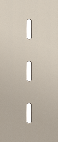 Niko - Drievoudige afdekplaat, verticaal 60 mm centerafstand, voor - 166-56351