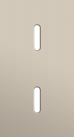 Niko - Tweevoudige afdekplaat, verticaal 71 mm centerafstand, voor - 166-56851