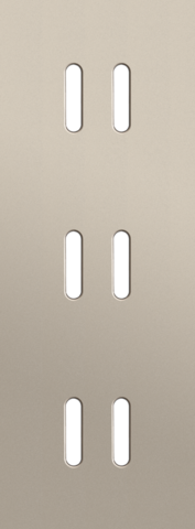 Niko - Drievoudige afdekplaat, verticaal 71 mm centerafstand, voor - 166-56952