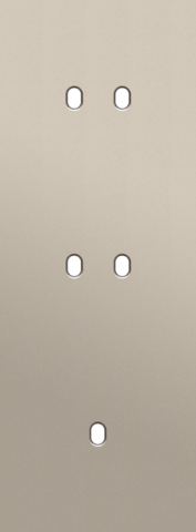 Niko - Drievoudige afdekplaat, verticaal 71 mm centerafstand, voor - 166-57954