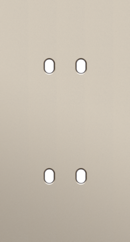 Niko - Tweevoudige afdekplaat, verticaal 71 mm centerafstand, voor - 166-57852