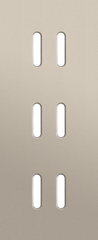 Niko - Drievoudige afdekplaat, verticaal 60 mm centerafstand, voor - 166-56352