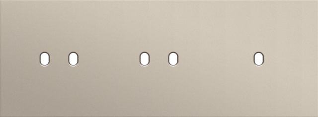 Niko - Drievoudige afdekplaat, horizontaal 71 mm centerafstand,voor - 166-57704