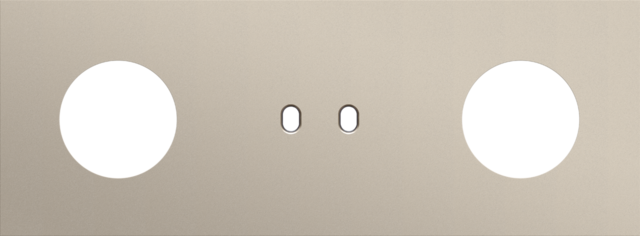 Niko - Drievoudige afdekplaat, horizontaal 71 mm centerafstand,voor - 166-57719