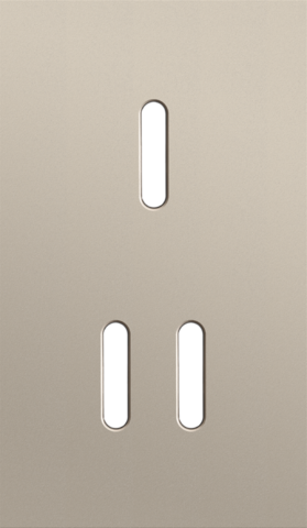 Niko - Tweevoudige afdekplaat, verticaal 60 mm centerafstand, voor - 166-56253