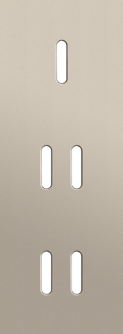 Niko - Drievoudige afdekplaat, verticaal 71 mm centerafstand, voor - 166-56953