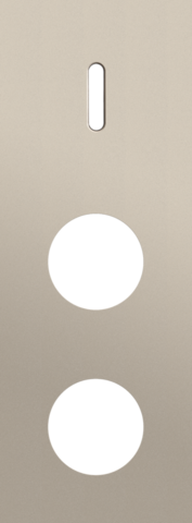 Niko - Drievoudige afdekplaat, verticaal 71 mm centerafstand, voor - 166-56957