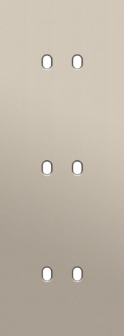 Niko - Drievoudige afdekplaat, verticaal 71 mm centerafstand, voor - 166-57952