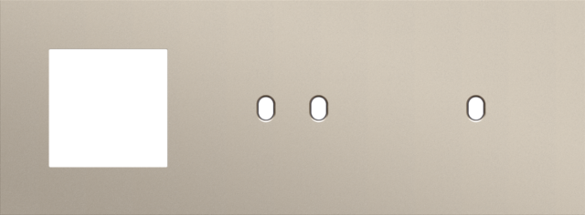 Niko - Drievoudige afdekplaat, horizontaal 71 mm centerafstand,voor - 166-57722