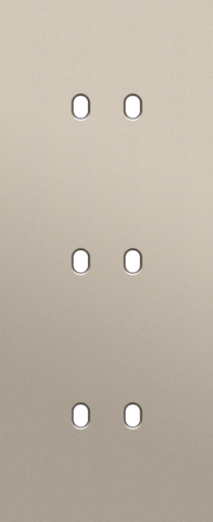 Niko - Drievoudige afdekplaat, verticaal 60 mm centerafstand, voor - 166-57352