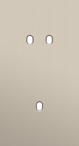 Niko - Tweevoudige afdekplaat, verticaal 71 mm centerafstand, voor - 166-57854