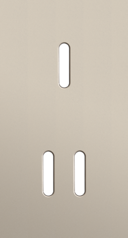 Niko - Tweevoudige afdekplaat, verticaal 71 mm centerafstand, voor - 166-56853