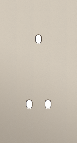 Niko - Tweevoudige afdekplaat, verticaal 71 mm centerafstand, voor - 166-57853