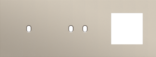 Niko - Drievoudige afdekplaat, horizontaal 71 mm centerafstand,voor - 166-57723
