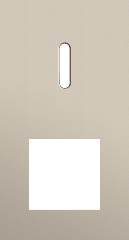 Niko - Tweevoudige afdekplaat, verticaal 71 mm centerafstand, voor - 166-56855