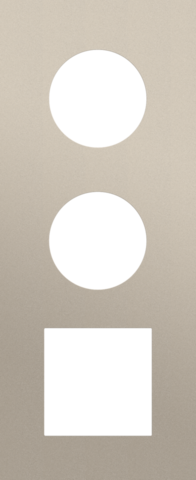 Niko - Drievoudige afdekplaat, verticaal 60 mm centerafstand, voor - 166-74302