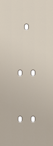 Niko - Drievoudige afdekplaat, verticaal 71 mm centerafstand, voor - 166-57953