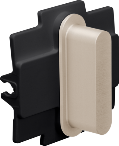 Niko - Rocker voor enkelvoudige schakelfuncties, steel champag - 166-56001