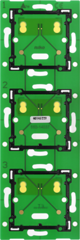 Niko - Drievoudige verticale muurprint voor Niko Home Control voor - 550-14037