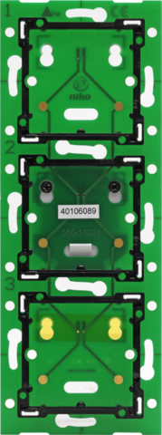 Niko - Drievoudige verticale muurprint voor Niko Home Control voor - 550-14031