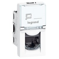 Legrand - RJ45 cat 6 UTP 1 mod wit LCS² Mosaic witte kleur - 076561