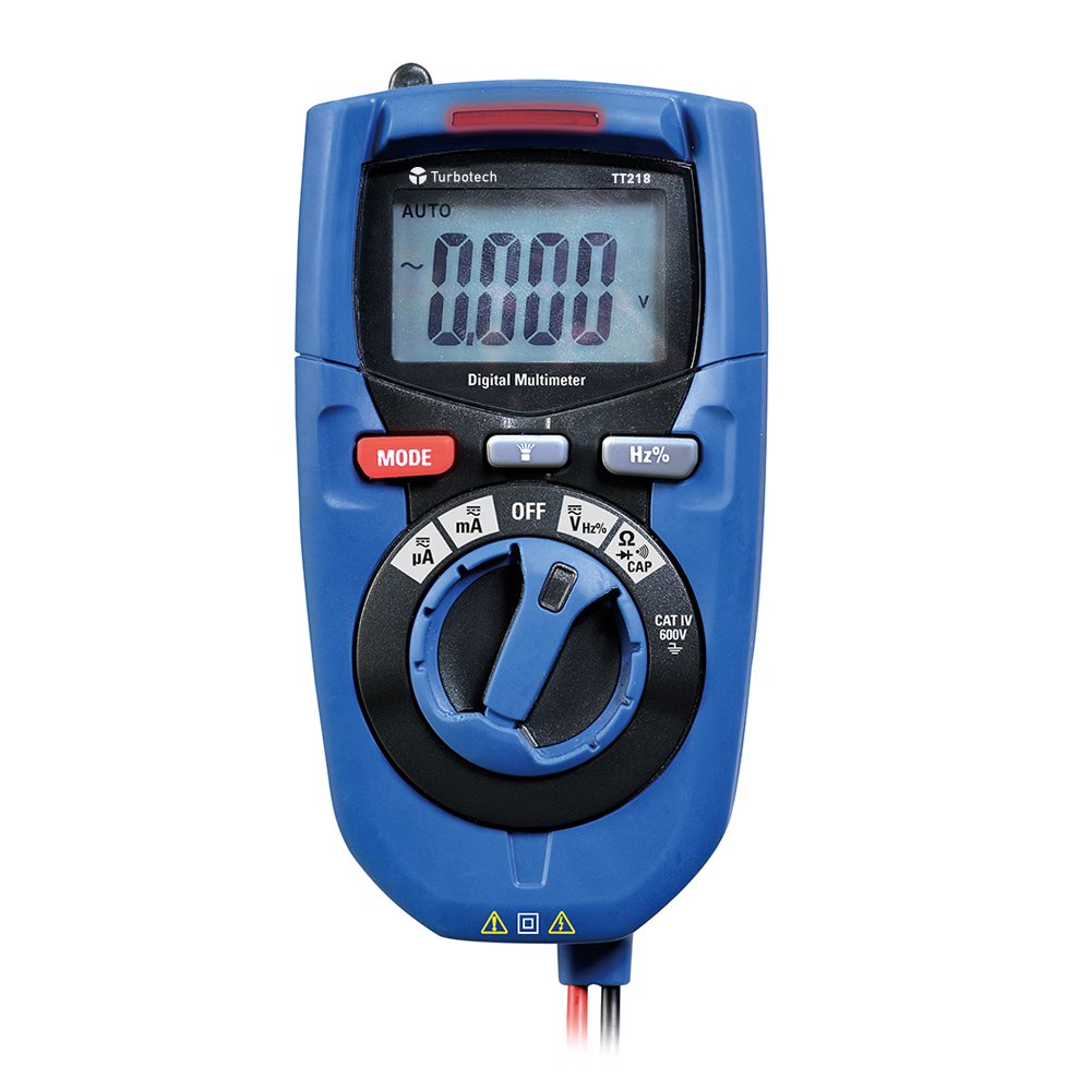 Turbotech - Digitale multimeter V AC CC/mA AC CC/R/µF/Hz - A91030229