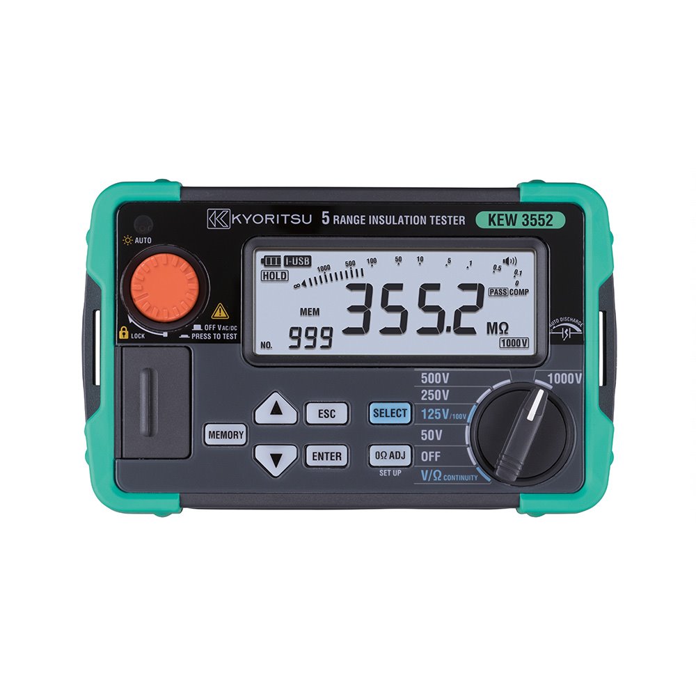 KYORITSU - Digitale isolatiemeter 50V tot 1000V + geheugen - A11004457