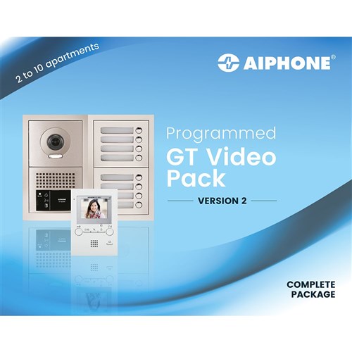 Aiphone - Voorgeprogrammeerde videofoniekit 6 app. - A01008713