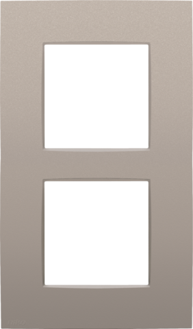 Niko - Tweevoudige afdekplaat, 60 mm centerafstand, verticaal, - 134-76200