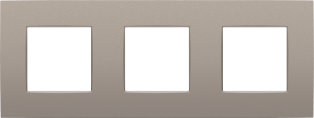 Niko - Drievoudige afdekplaat, 71 mm centerafstand, Intense br - 134-76700
