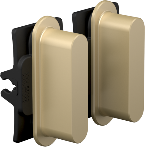 Niko - Rocker set (2 onderdelen), Niko Home Control, alu gold - 227-46002