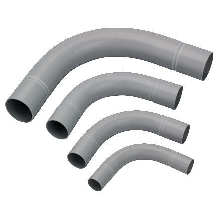Helia - Slagvaste bocht 20mm donkergrijs voor installatiebuis - 134822