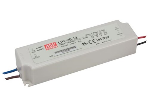 MEAN WELL - LED Driver IP67 12Vdc 36W - LPV-35-12