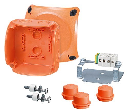 Hensel - Aftakdoos met functiebehoud 1.5 2.5mm, 104x104x70mm - FK0402