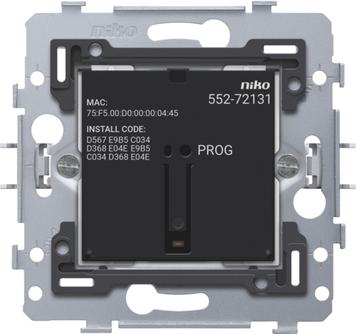 Niko - Geconnecteerde enkelvoudige schakelaar, sokkel, 10 A, 71 x 7 - 552-72131