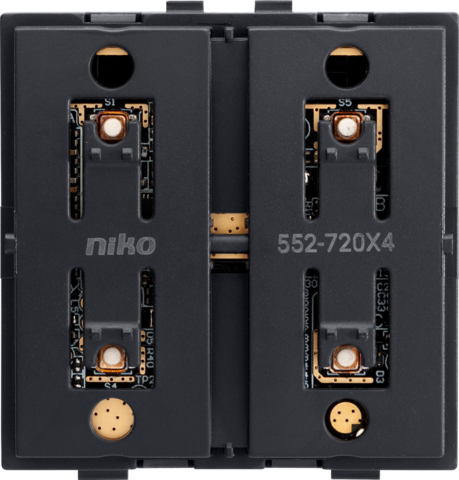 Niko - Draadloze schakelaar met batterij, viervoudig, Zigbee®, zond - 552-72014