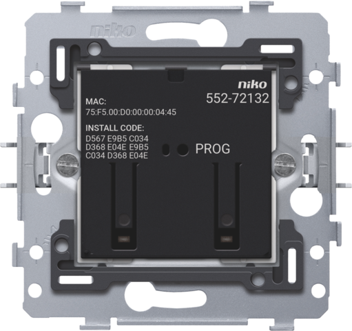 Niko - Geconnecteerde tweevoudige schakelaar, sokkel, 2 x 10 A (tot - 552-72132