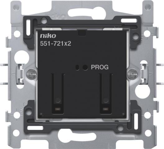 Niko - Geconnecteerde tweevoudige schakelaar, sokkel, 2 x 10 A (tot - 551-72102