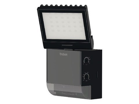 Theben - LED straler 8W + detector ZWART 230VAC 4000K - 1020801