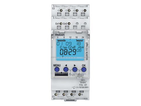 Theben - Digitale astronomische klok 230V 50 60HZ 2CO 16A - 1720130